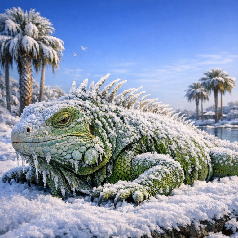 Why Florida Euthanized Over 5,000 Frozen Iguanas