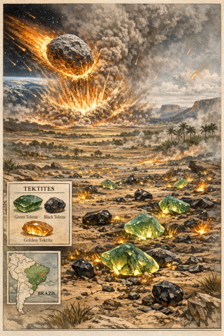 Giant Glass Field in Brazil Reveals Ancient Asteroid Impact