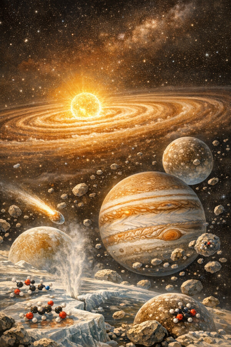 Jupiter’s Moons Might Have Started With Life’s Building Blocks