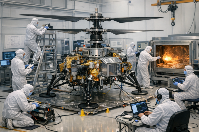 NASA’s Dragonfly Rotorcraft Begins Key Assembly and Testing Phase